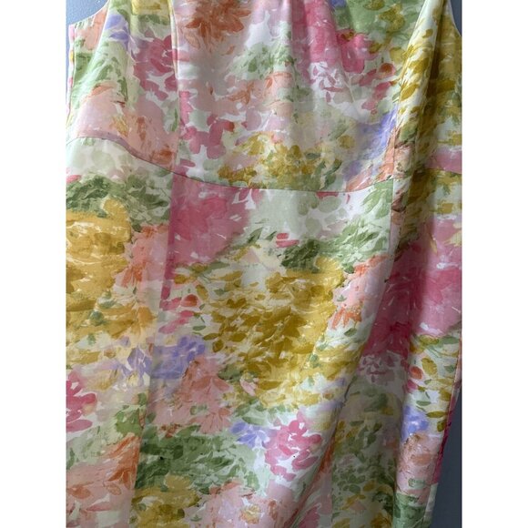 Talbots 20WP Silk Floral Dress Women’s Elegant Spring Summer Cottagecore Chic - Picture 3 of 11